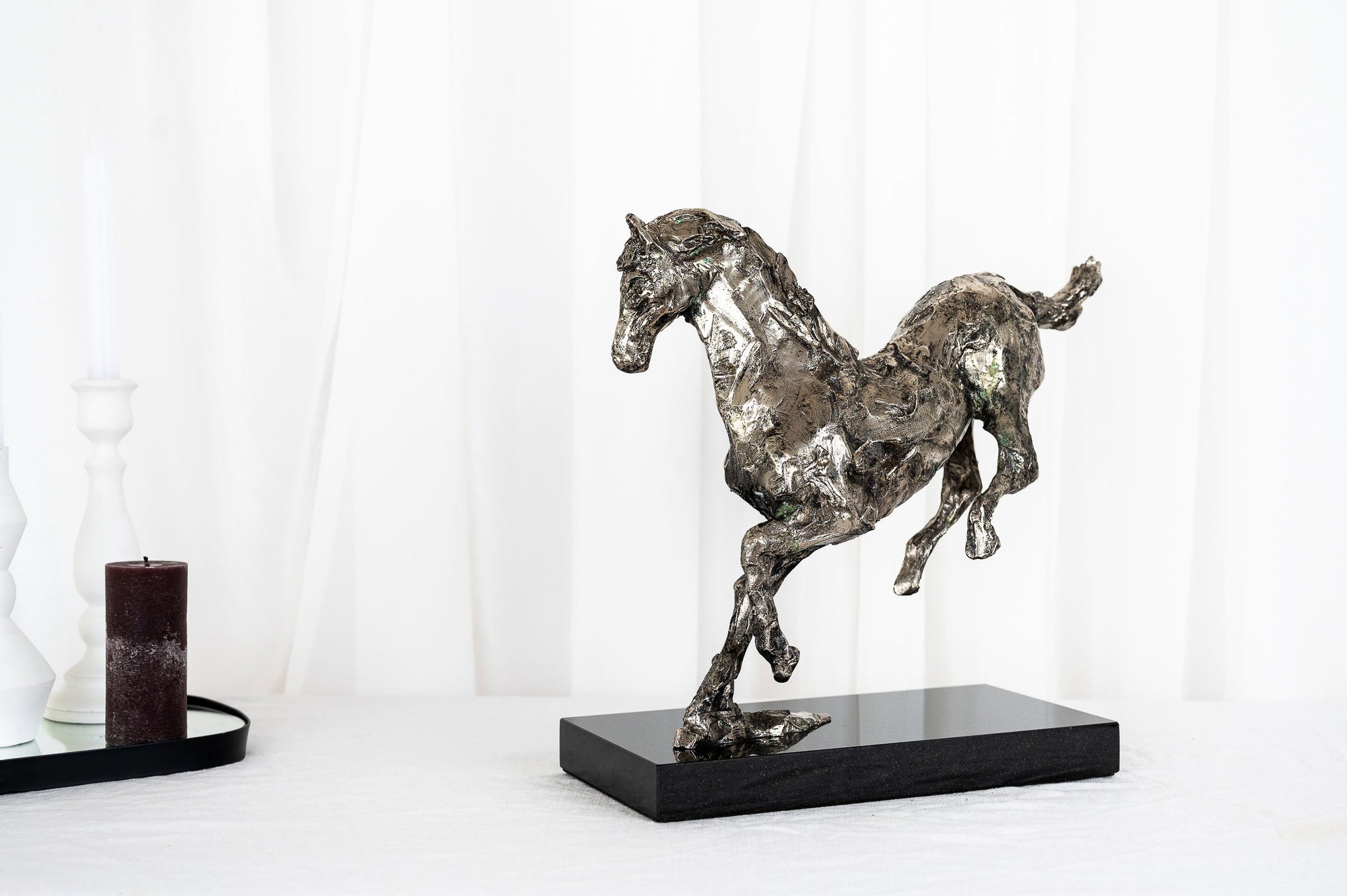 Cornering Lipizzan Maquette