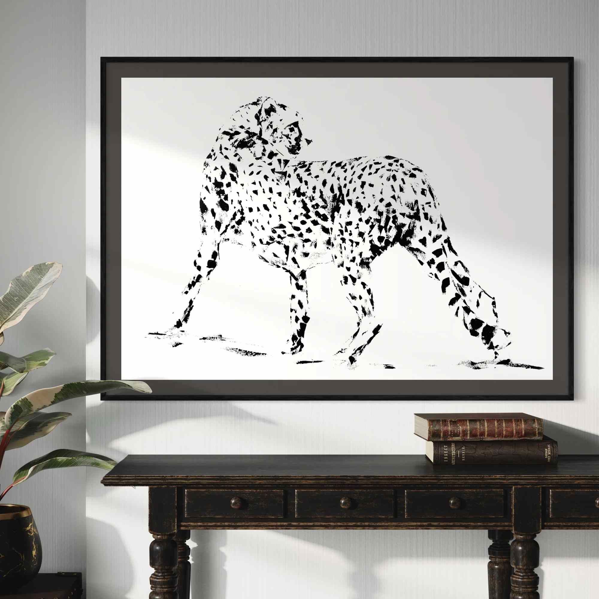 Cheetah Turning - Print VDSP9