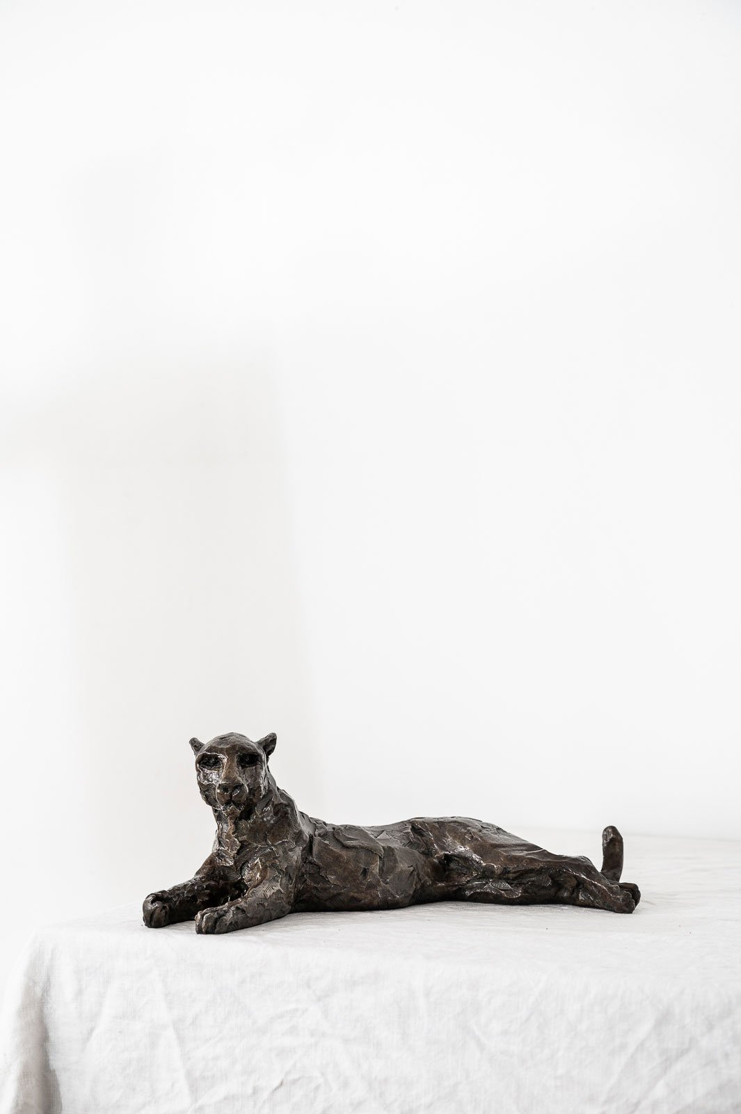 Lying Leopard Maquette