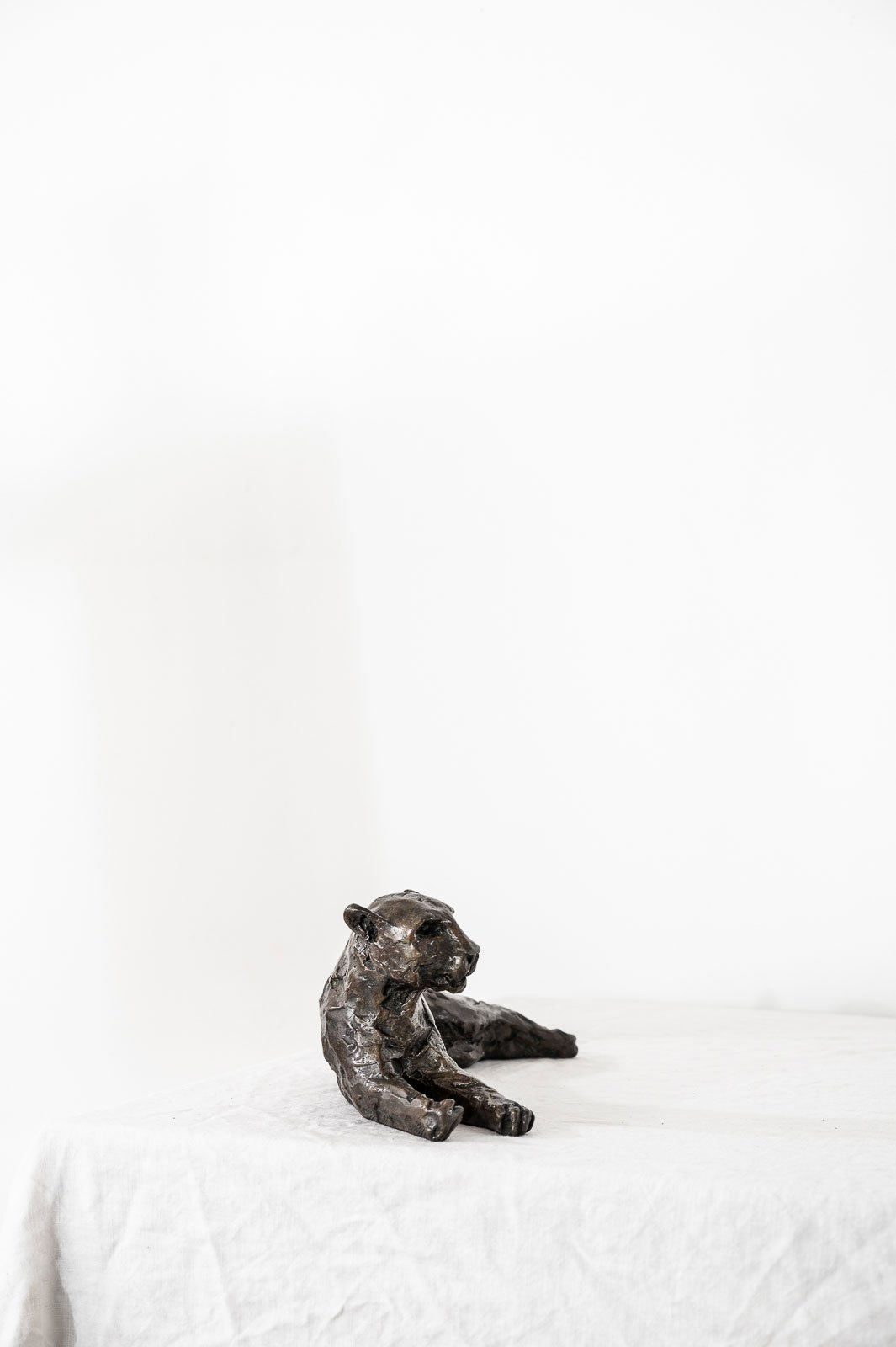 Lying Leopard Maquette